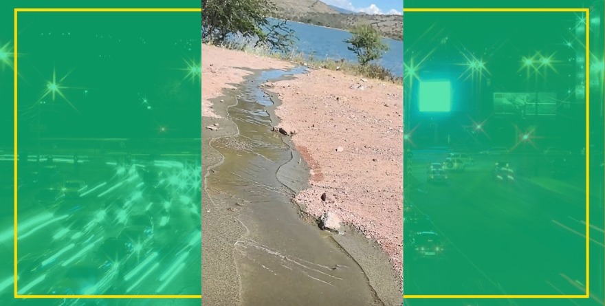 Pobladores frenan descarga contaminante