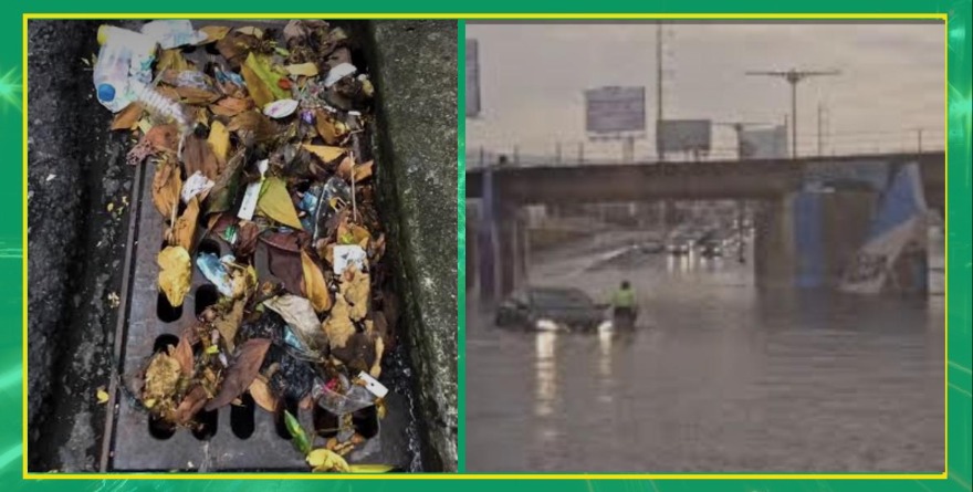 Basura colapsa drenajes capitalinos