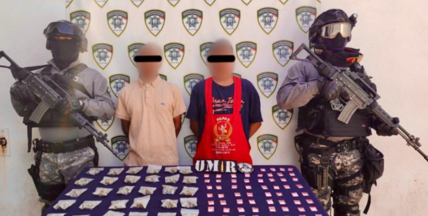 Detienen narcomenudistas en Central de Abastos