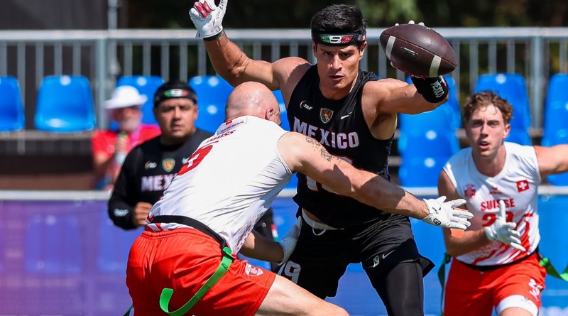 PASO PERFECTO DE LOS HOMBRES EN EL MUNDIAL DE FLAG FOOTBALL