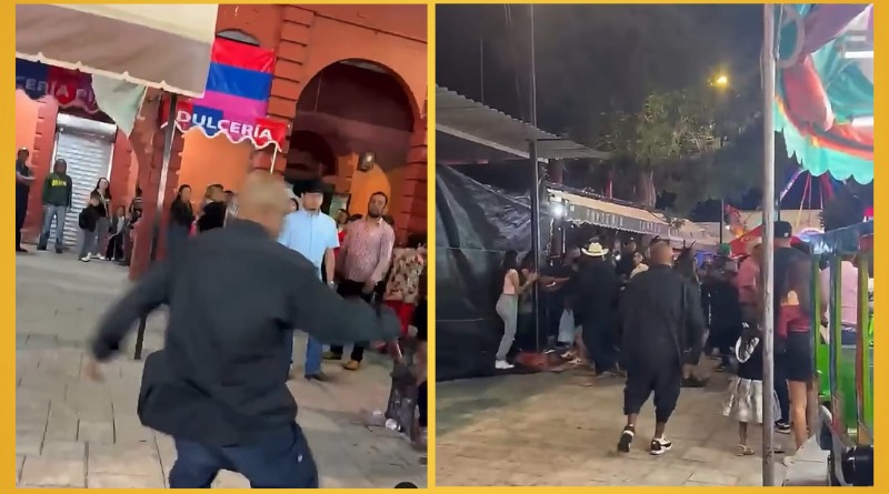 FERIA DE CEDRAL TERMINA EN GOLPES… ¡Y FRENTE A LOS JUEGOS INFANTILES!