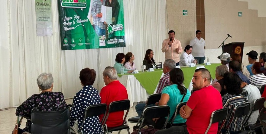 Familias de Charcas aseguran patrimonio