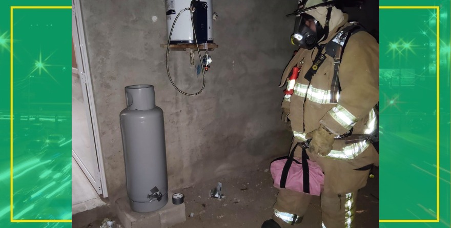 Atienden fuga de gas LP en El Refugio