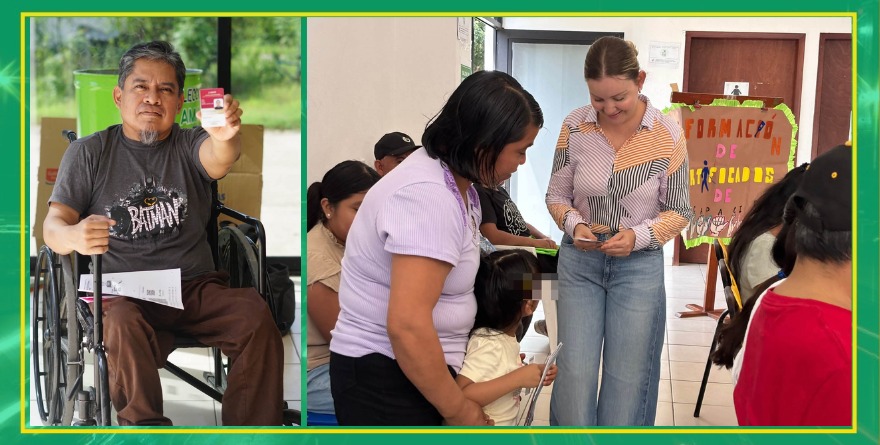 Entregan credenciales a personas con discapacidad