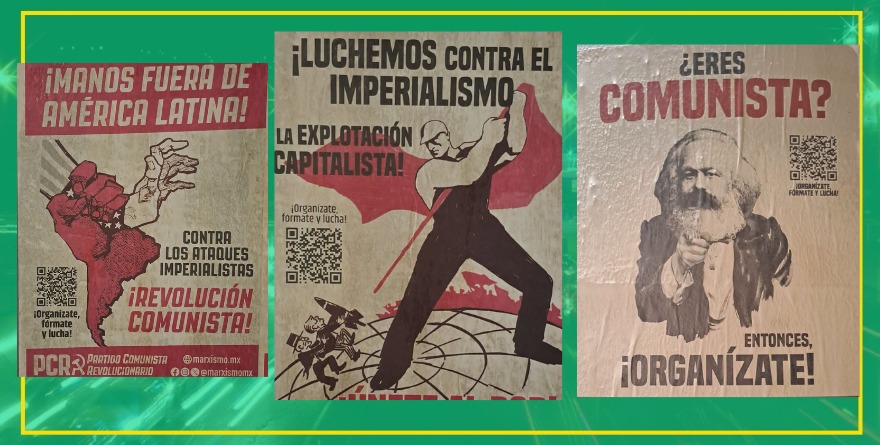 Colocan carteles en la zona universitaria