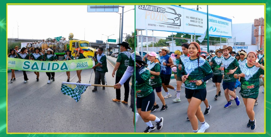 ¡A puro zapatazo limpio! Carrera vaquera