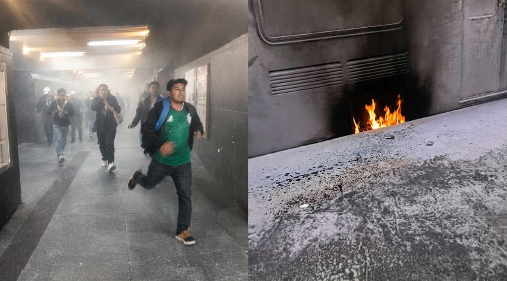 REGISTRAN INCENDIO EN UNO DE LOS TRENES EN TAXQUEÑA