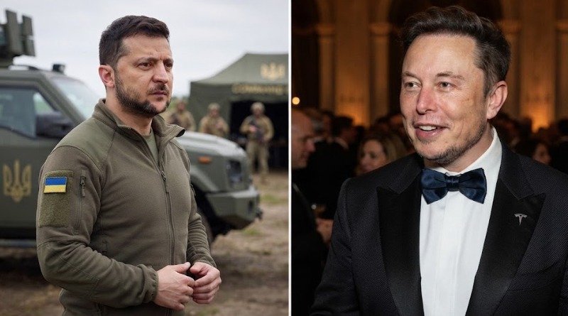 CONDECORA ZELENSKI A ELON MUSK CON LA ORDEN DE LA LIBERTAD