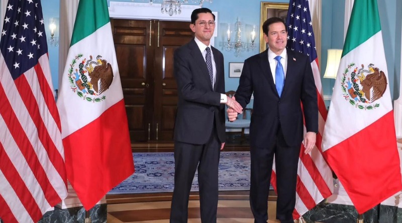 RECIBE RUBIO A CANCILLER VELASCO EN WASHINGTON