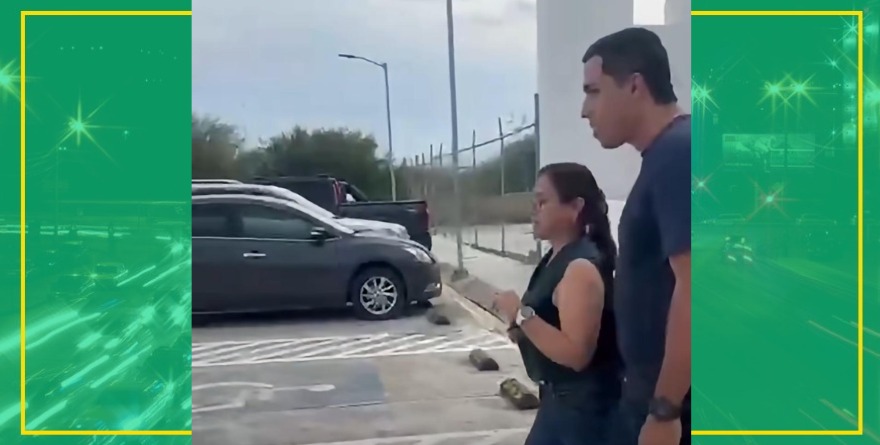 Protestan contra la diputada Vázquez