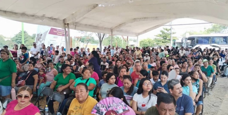 Ayuntamiento llena el evento de la 4T