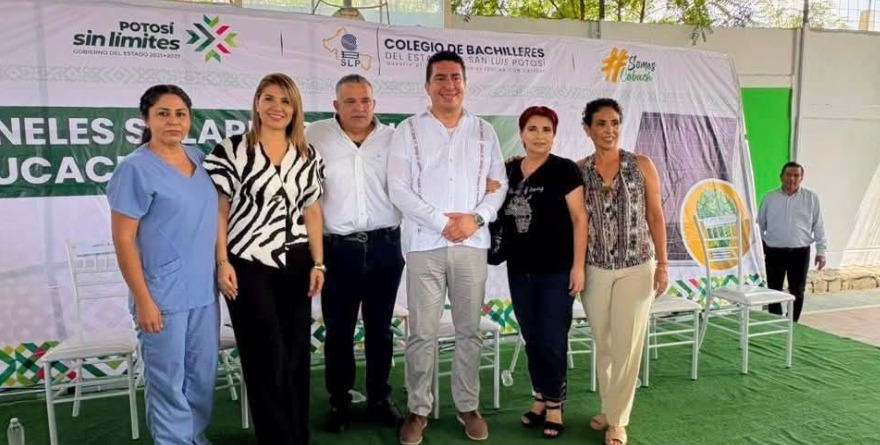 Instalan 100 paneles solares en COBACH 24
