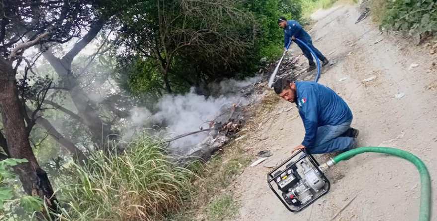 Sancionarán quema de basura en Tamasopo