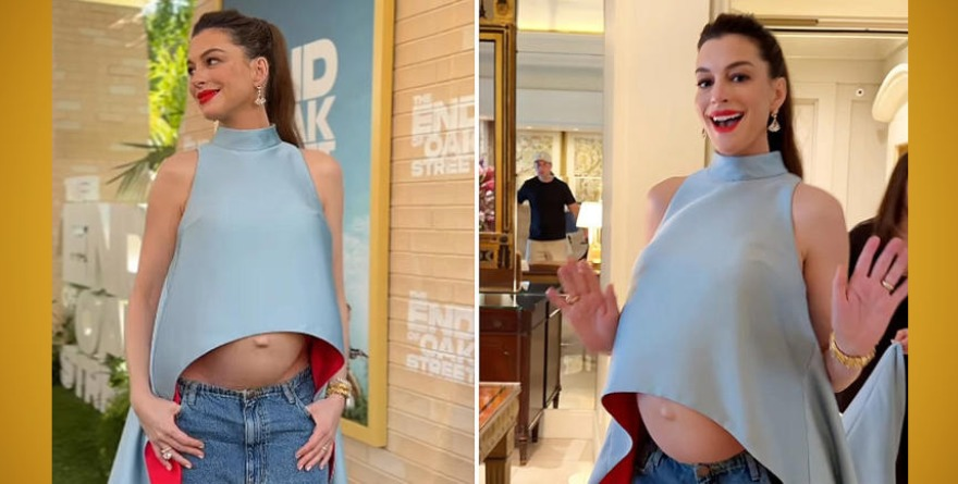 ANNE HATHAWAY DEFIENDE EMBARAZO