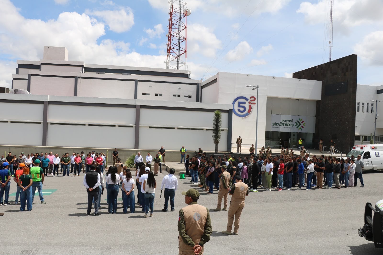 Moviliza a más de 130 mil potosinos el Segundo Simulacro Nacional 2026