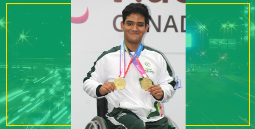 Conquista Eduardo Ponce doble oro en Paralimpiada Nacional