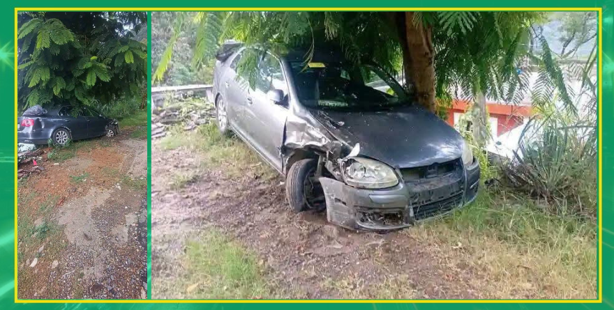 Funcionario de Xilitla choca y huye del lugar