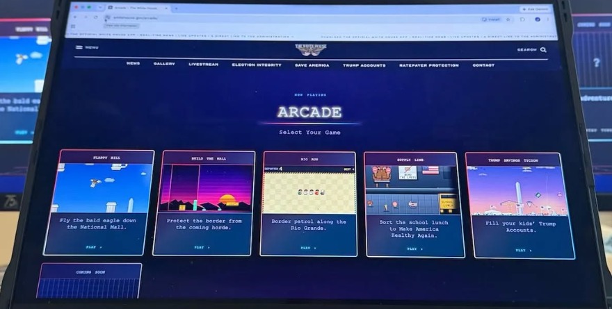 LA CASA BLANCA HABILITA EN SU WEB JUEGOS SOBRE AGENDA DE TRUMP