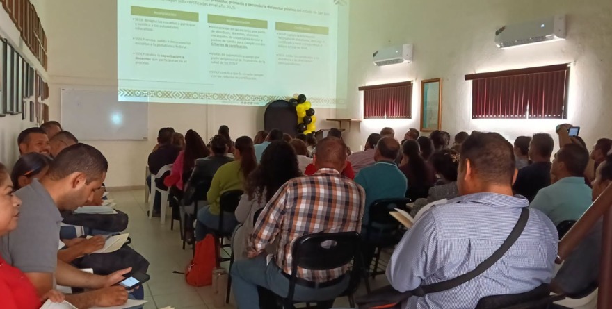 Alistan certificación de escuelas sanas