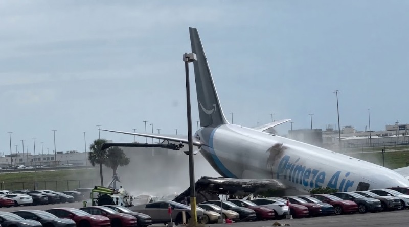 SE ACCIDENTA AVIÓN DE AMAZON CERCA DEL AEROPUERTO DE MIAMI
