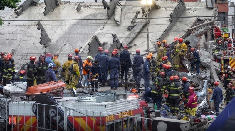 ASCIENDEN A 6 LOS MUERTOS POR DERRUMBE EN SÃO PAULO