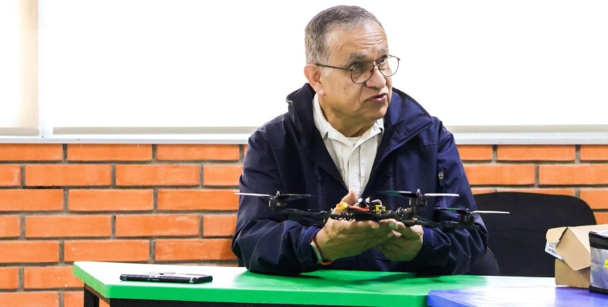 Corporación prueba dron para localización
