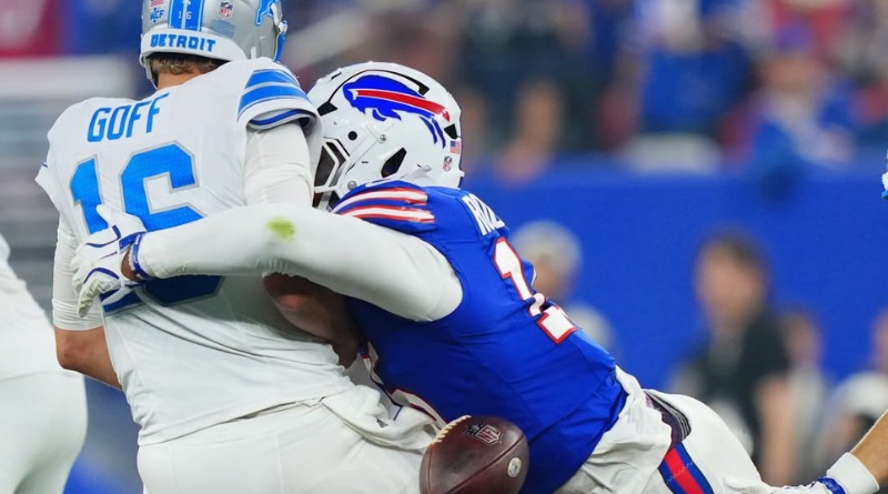 EMBISTE JOSH ALLEN A LOS LIONS EN ARRANQUE DE SEMANA 2