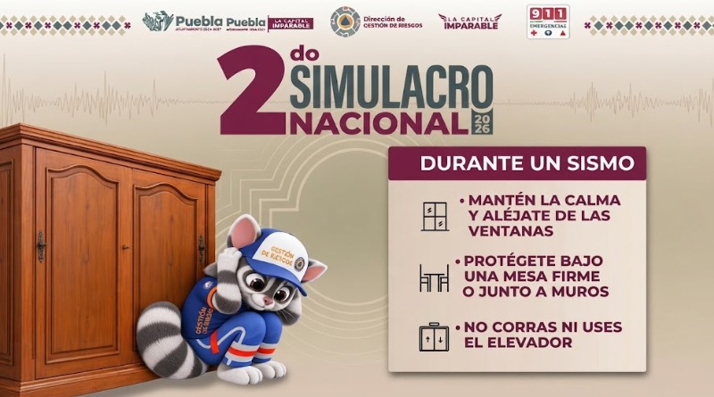 SIMULACRO NACIONAL 2026 EN PUEBLA