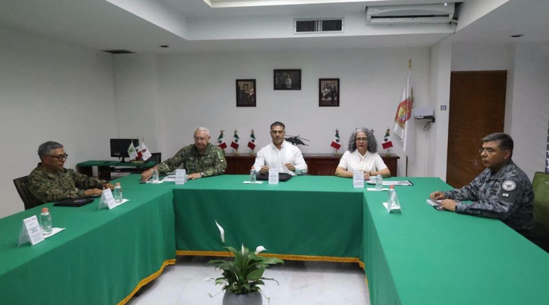 SE REÚNE GABINETE DE SEGURIDAD CON GOBERNADORA DE SINALOA