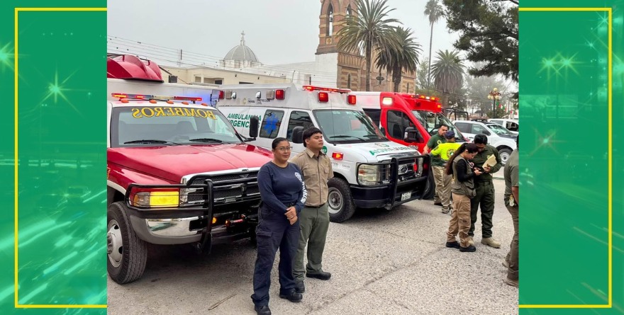 Bomberos encabezan homenaje en Altiplano