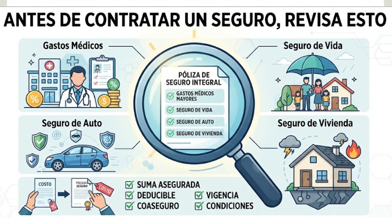 ANTES DE CONTRATAR UN SEGURO, REVISA ESTO