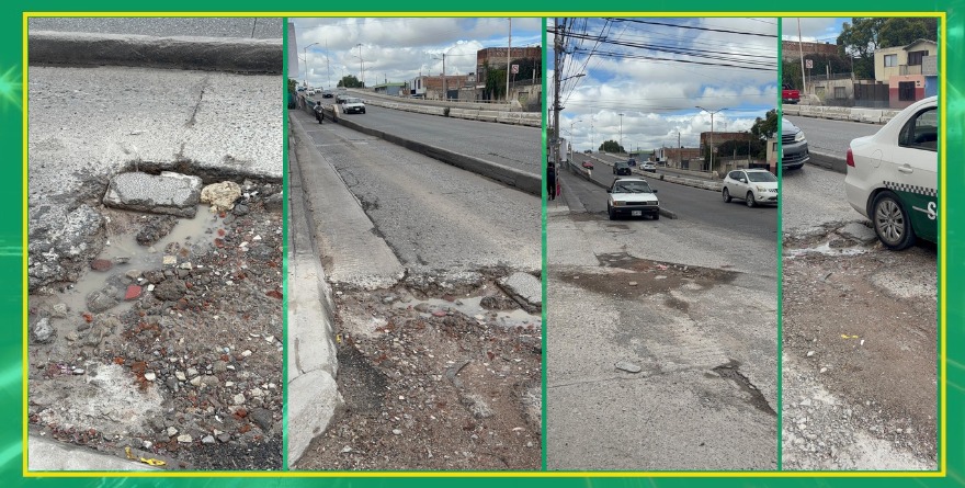 Baches golpean Avenida Juárez