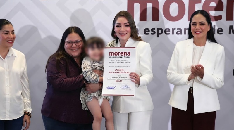 PERFILA MORENA A BUGARÍN, DEL PVEM, EN NAYARIT