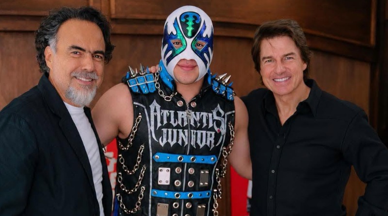 POSAN CRUISE E IÑÁRRITU CON MÁSCARAS DE LUCHADOR