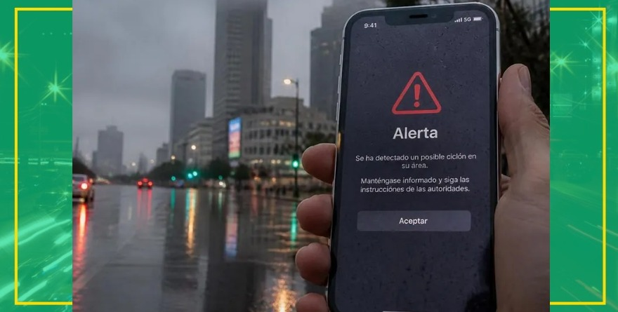 Alerta de celulares por huracanes en México