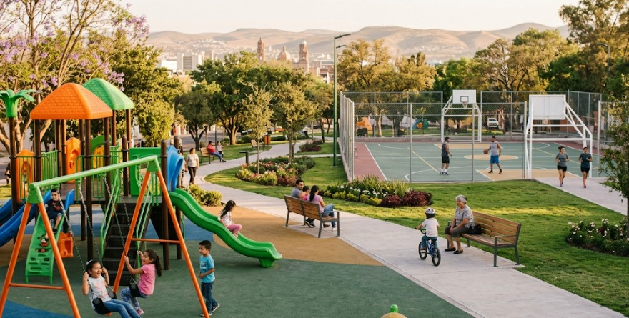 Gobierno transforma parques potosinos