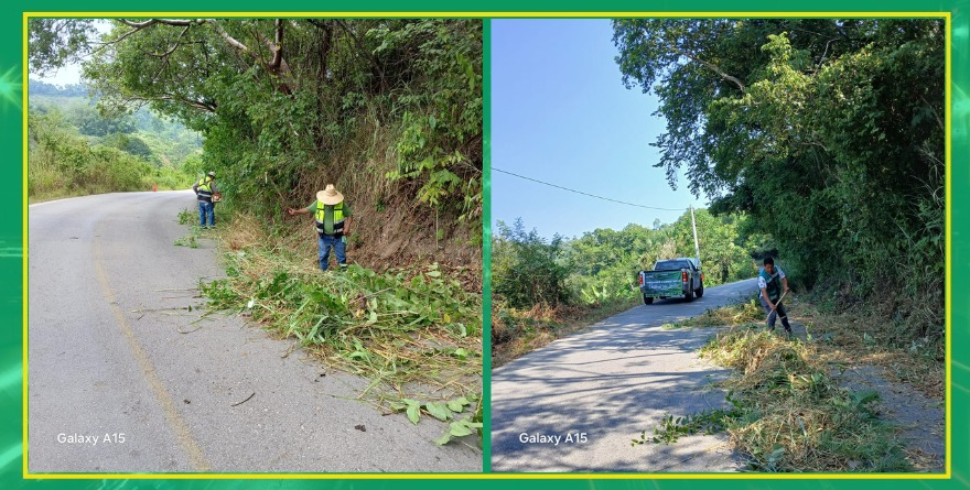 Caminos de Axtla reciben mantenimiento