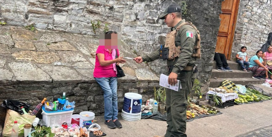 Cercanía de seguridad con comerciantes de la Huasteca