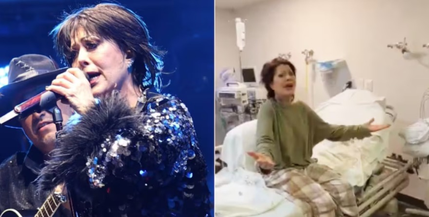 A Alejandra Guzmán se le zafa la cadera en pleno concierto