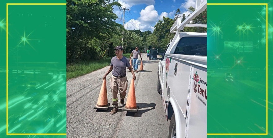 Peligro en Tanlajás por cable