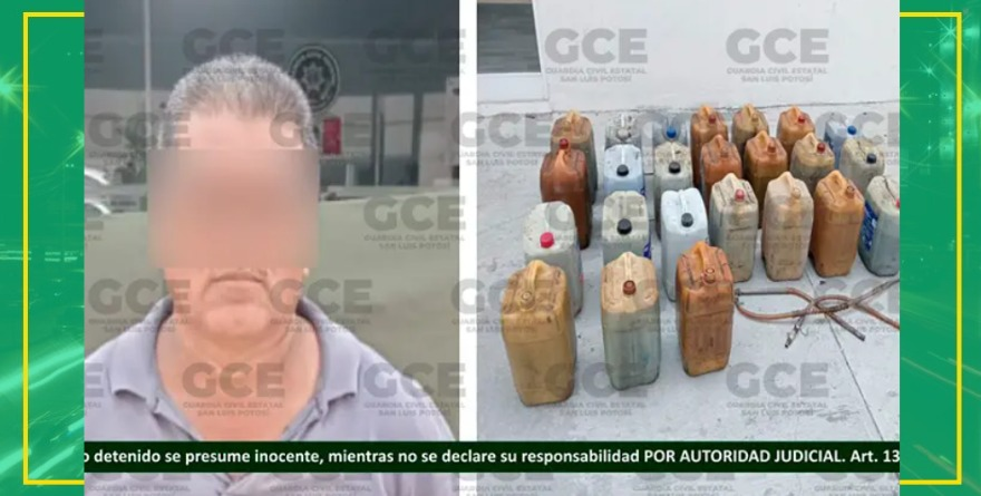 Aseguran hidrocarburo ilegal en Tamuín