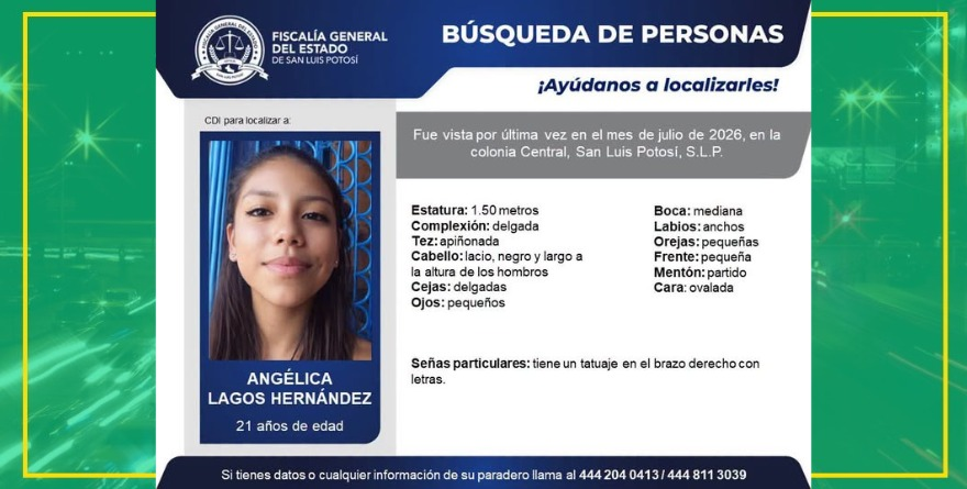 Buscan a Angélica Lagos  