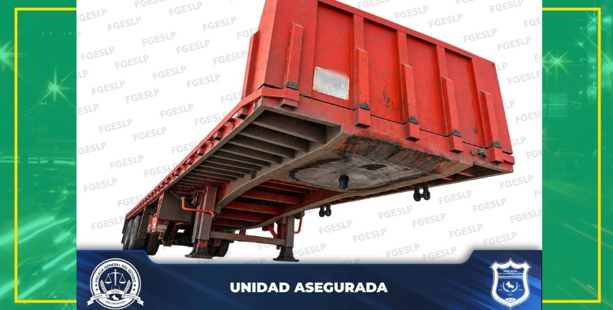 Recuperan plataforma robada 