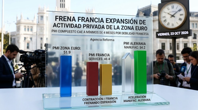 FRENA FRANCIA EXPANSIÓN DE ACTIVIDAD PRIVADA DE LA ZONA EURO