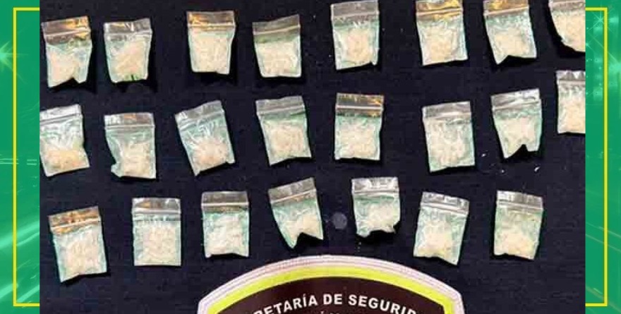 Hallan mochila con droga