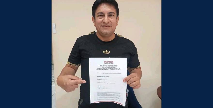 Busca reelección Santiago Rodríguez en Tampacán entre rezago social