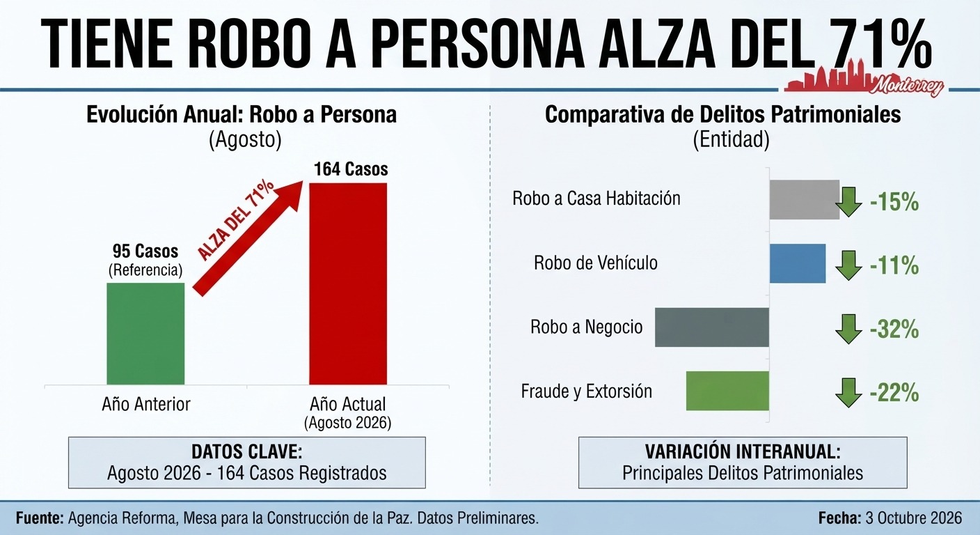 TIENE ROBO A PERSONA ALZA DEL 71%