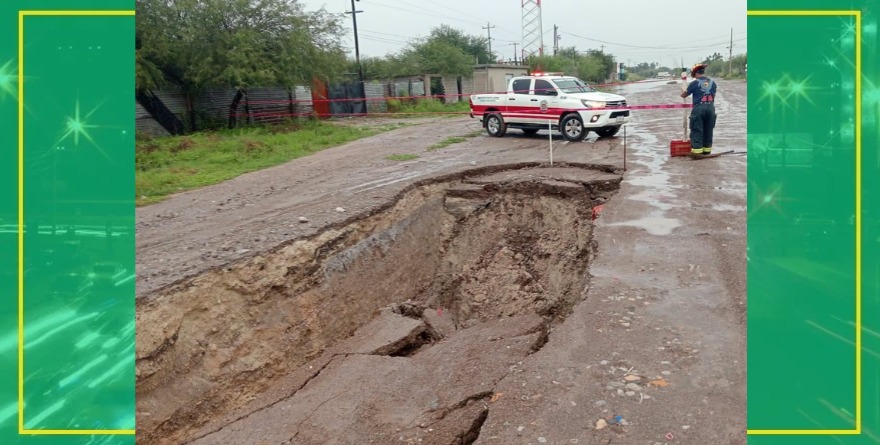 Atienden socavón en Los Llanitos