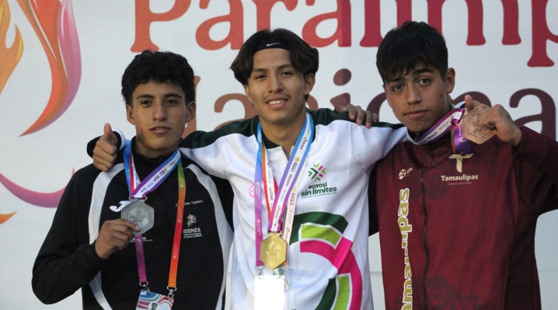 PARA ATLETA POTOSINO GANA ORO ROMPIENDO SU MARCA PERSONAL