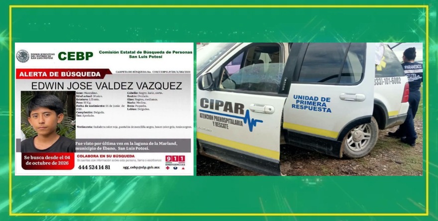 Hallan a Edwin en laguna